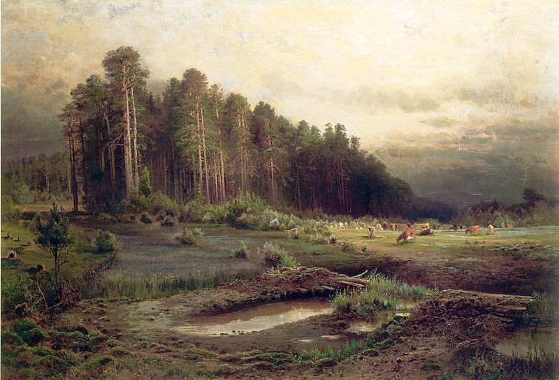 картина Лосиный остров в Сокольниках